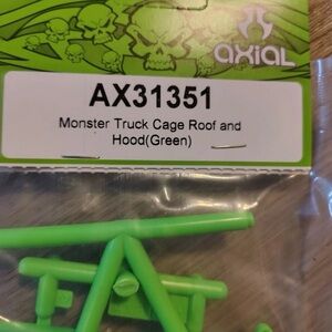 Axial AX31351: Monster Truck Cage Roof and Hood (Green) NEW IN PACKAGE